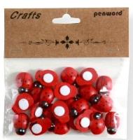 Opakowanie Dekoracje drewniane biedronki 14x19mm 24szt