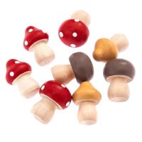 Opakowanie Dekoracje drewniane samoprzylepne grzyby 8szt