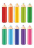 Opakowanie Dekoracje - kolorowe kredki 10szt