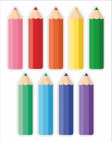 Opakowanie Dekoracje - kolorowe kredki 9szt