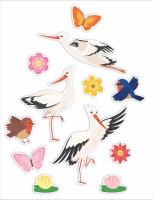 Opakowanie Dekoracje okienne dwustronne - Bociany 12szt