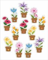 Opakowanie Dekoracje okienne dwustronne - Kwiatki... 12szt