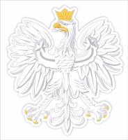 Opakowanie Dekoracje okienne dwustronne - Orzeł biały A3