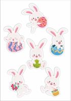 Opakowanie Dekoracje okienne dwustronne - Zajączki... 6szt