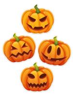 Opakowanie Dekoracje okienne Halloween - Dynie 4szt