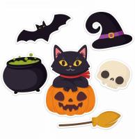 Opakowanie Dekoracje okienne Halloween zestaw 6szt