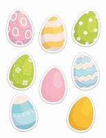 Opakowanie Dekoracje okienne - Pastelowe pisanki 01 8szt