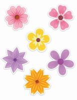 Opakowanie Dekoracje okienne wiosenne 01 dwustronne 6szt