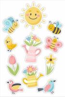 Opakowanie Dekoracje okienne wiosenne 02 dwustronne 11szt