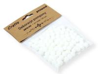 Opakowanie Dekoracje pompony 1cm białe 120szt