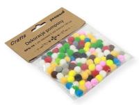 Dekoracje pompony 1cm mix kolorów 120szt. Wydawca: PENWORD. SmakLiter.pl Opakowanie Dekoracje pompony 1cm mix kolorów 120szt