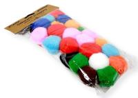 Opakowanie Dekoracje pompony 5cm mix kolorów 30szt