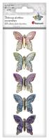 Opakowanie Dekoracje samoprzylepne 3D Motyle 5szt