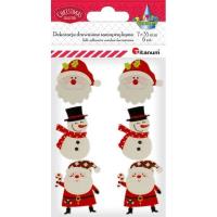 Opakowanie Dekoracje samoprzylepne drewniane 6szt