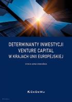 Okładka książki Determinanty inwestycji venture capital w..