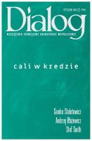 Okładka książki Dialog 1/2023