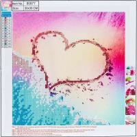 Opakowanie Diamentowa mozaika 5D - Heart 30x30 80877