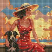 Opakowanie Diamentowa mozaika - Atmosfera morza 40x40cm