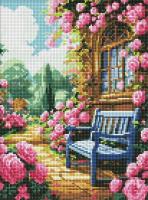 Opakowanie Diamentowa mozaika bez ramy - Kwiatowy ogród 30x40