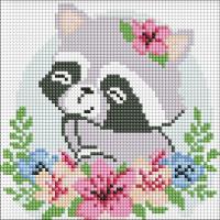 Opakowanie Diamentowa mozaika bez ramy - Kwiatowy szop Kids