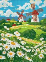 Opakowanie Diamentowa mozaika bez ramy - Pole stokrotek 30x40