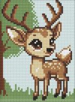 Opakowanie Diamentowa mozaika bez ramy - Renifer 15x20cm