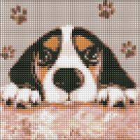 Opakowanie Diamentowa mozaika bez ramy - Uroczy pies Kids