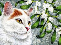 Opakowanie Diamentowa mozaika Biały kot 60873