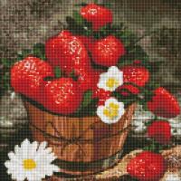 Diamentowa Mozaika - Bukiet truskawkowy 40x40cm. Wydawca: Ideyka. SmakLiter.pl Opakowanie Diamentowa Mozaika - Bukiet truskawkowy 40x40cm