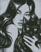 Opakowanie Diamentowa mozaika - Czarny puszysty 40x50cm