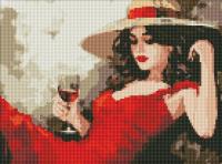 Opakowanie Diamentowa mozaika - Dziewczyna w kapeluszu