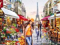Opakowanie Diamentowa mozaika Dziewczyna w Paryżu 60886