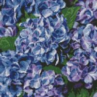 Opakowanie Diamentowa mozaika - Inspirująca hortensja 40x40