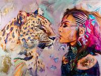 Opakowanie Diamentowa mozaika Kobieta i pantera 60649