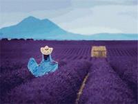 Opakowanie Diamentowa mozaika Kobieta na polu lawendy 60650