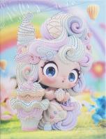 Opakowanie Diamentowa mozaika na ramie słodka dziewczynka z balonami