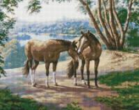 Opakowanie Diamentowa mozaika - Na spacerze 40x50cm