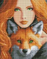 Opakowanie Diamentowa mozaika - Ognisty lis 40x50cm