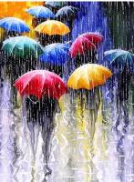 Opakowanie Diamentowa mozaika parasole kolor w deszczu NO-1007418