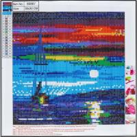 Opakowanie Diamentowa mozaika pełna - Sea 30x30 80887