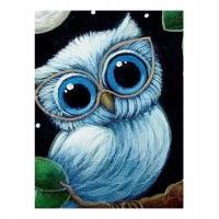 Opakowanie Diamentowa mozaika sowa biała +sztaluga NO-1007251