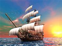 Opakowanie Diamentowa mozaika Statek o zachodzie słońca 60657