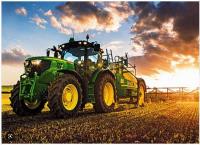 Opakowanie Diamentowa mozaika Traktor w polu zachód słońca NO-1008145