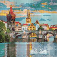 Diamentowa mozaika - Wieczorna Praga 40x40cm. Wydawca: Ideyka. SmakLiter.pl Opakowanie Diamentowa mozaika - Wieczorna Praga 40x40cm