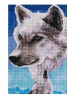 Opakowanie Diamentowa mozaika - Wilk 20x30cm