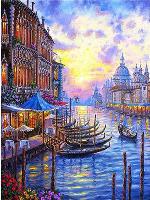 Opakowanie Diamentowa mozaika Włochy gondole na wodzie 60611