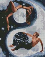 Opakowanie Diamentowa mozaika - Yin i yang 40x50