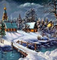 Opakowanie DIAMENTOWA MOZAIKA ZIMA MOST DO WIOSKI NO-2000738