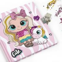 Opakowanie Diamentowy pamiętnik z kłódką długopis 3 kolorowy Best friends 10