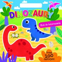Okładka książki Dinozaury. Blok do kolorowania
